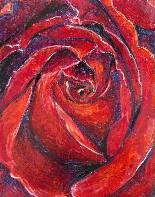 Deep and Dark | Original Floral Fine Art Print